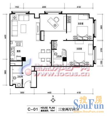 服装公司家属院户型图