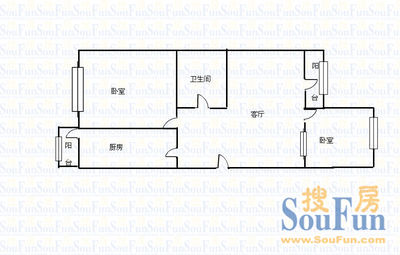 福星家园B区户型图