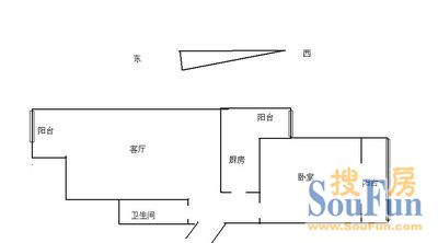 安德路55号院安德路55号院 1室 户型图 1室1厅1卫1厨 55.00㎡