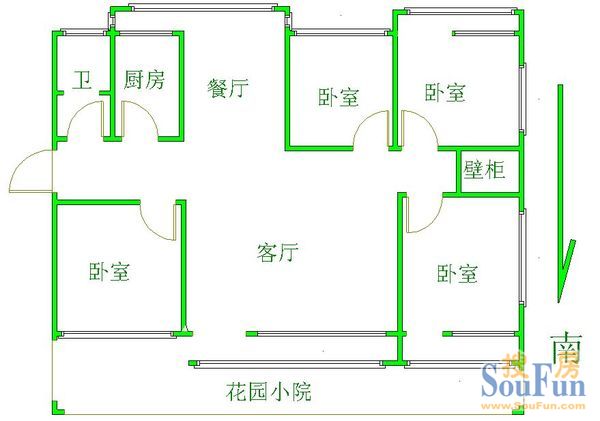 四室两厅一卫设计图展示