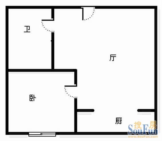 主语城主语城 1室 户型图 1室1厅1卫1厨 0.00㎡
