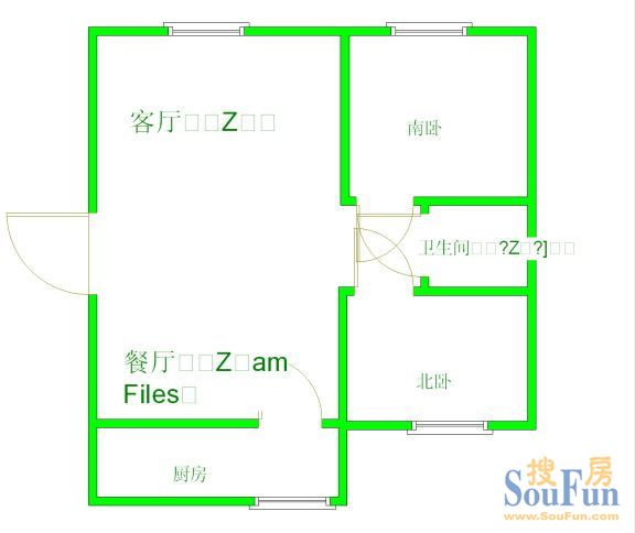 吉祥家园吉祥家园 2室 户型图 2室2厅1卫1厨 125.00㎡