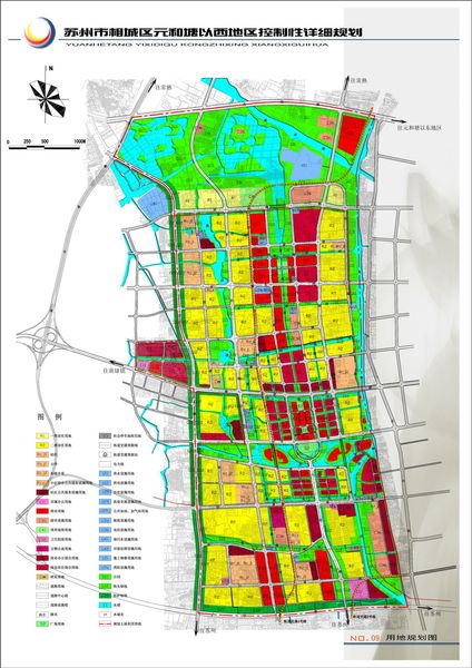 相城区元和塘以西控制性规划图
