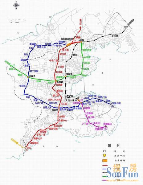 转:大连 地铁 轻轨 规划