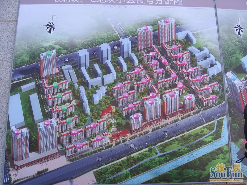 清河湾小区b&c地块规划图