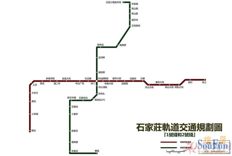 石家庄市轻轨建设规划图惊爆网络