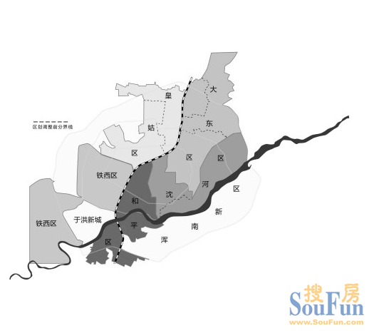 沈阳市各区区划调整后 新版沈阳地图出炉啦