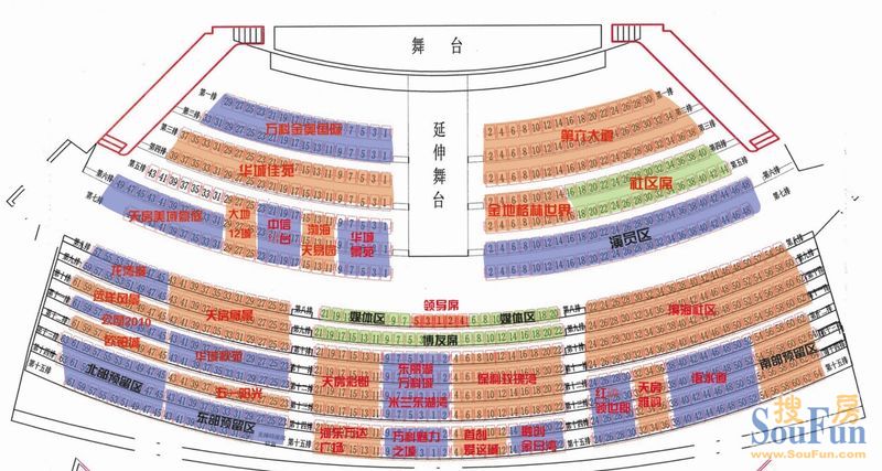 津湾大剧院座位图,大家一定要早来哈,早来坐在一起哈