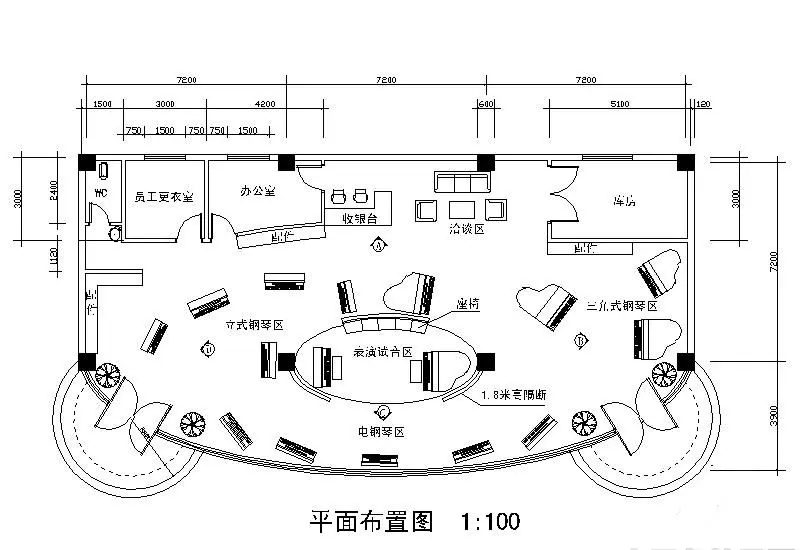 专卖店平面图欣赏