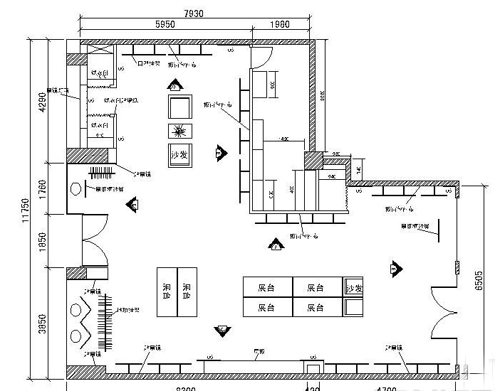 专卖店平面图欣赏