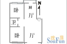 于洪怒江北龙逸花园二期87.51平方米 2室2厅1卫