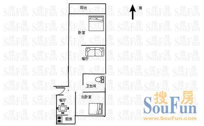 岔路街人民银行宿舍户型图