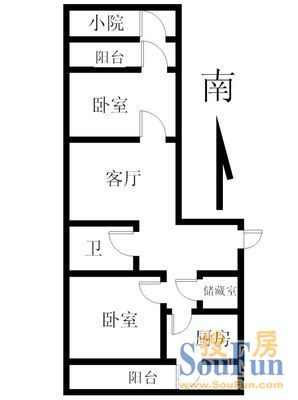 岔路街人民银行宿舍户型图
