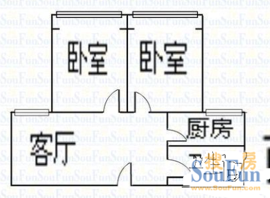 和泰花园 3室 户型图