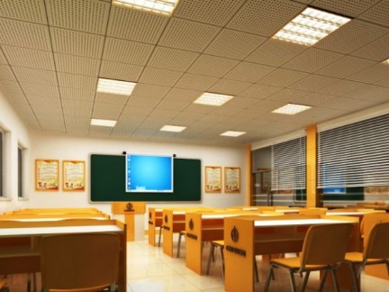 学校教室吊顶装修效果图
