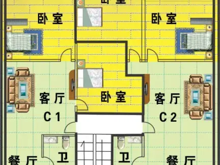 套房平面图设计