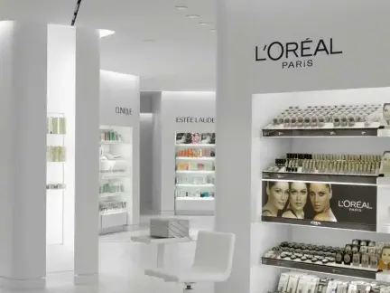 化妆品柜台展示柜图片-房天下装修效果图