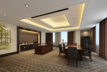 办公室书柜装饰-搜房网装修效果图