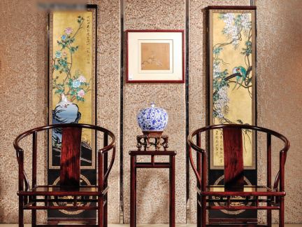 中式古典炫彩家具图片