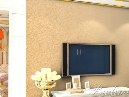 墙布电视墙效果图客厅 432x324c.jpg