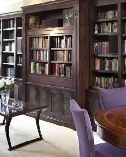 2018老板办公室书柜图片-房天下装修效果图