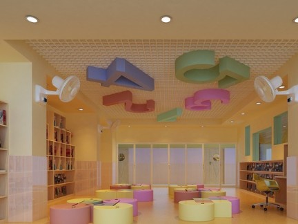 大型幼儿园室内装修设计效果图