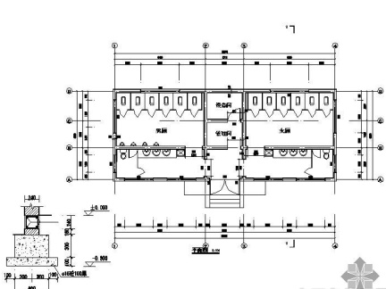 公共厕所平面图设计