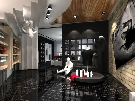 现代装修服装店效果图欣赏大全