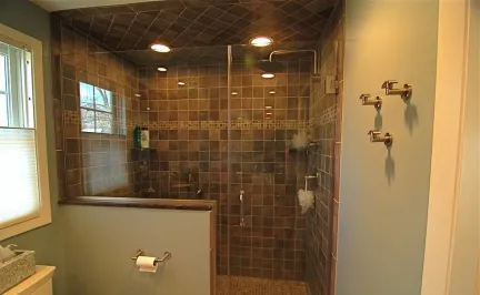 美式设计玻璃浴室