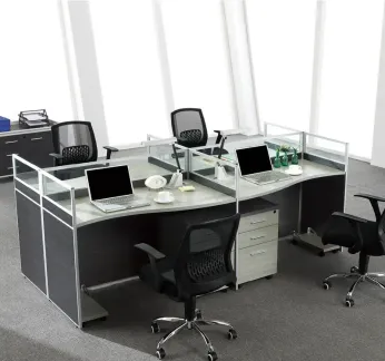 四人位屏风式办公桌