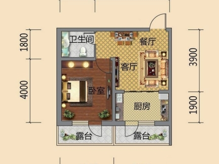 最新的一室一厅一卫户型图大全一览