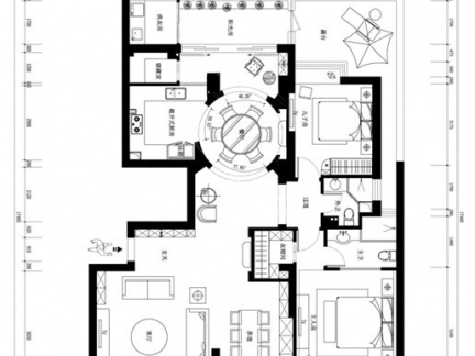 两层楼房设计图室内欧式楼房室内设计图图片11