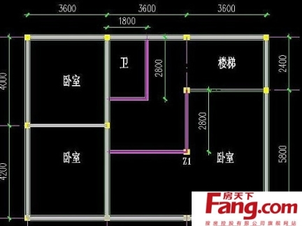 二层楼房简约设计平面图纸