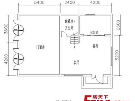 农村二层半楼房100平方设计图展示