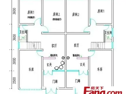 简约清新农村2层楼房设计图