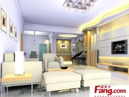 三室两厅两卫装修效果图现代 432x324c.jpg