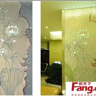 简约艺术玻璃隔断效果图赏析