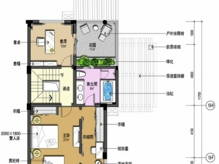 2018小别墅平面布局图-房天下装修效果图