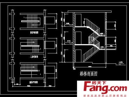 二层楼梯设计图纸