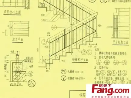 简约楼梯设计平面图纸