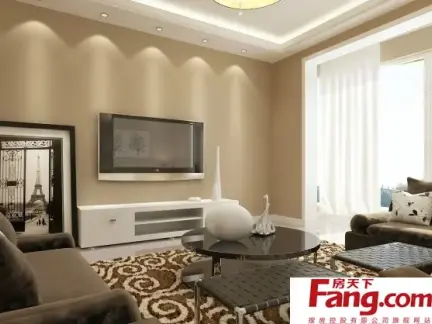 最新时尚电视背景墙岩板效果图 432x324c.jpg