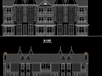 流水叠拼别墅立面图2021-房天下家居装修网