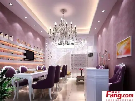 最新美甲店装修效果图欣赏