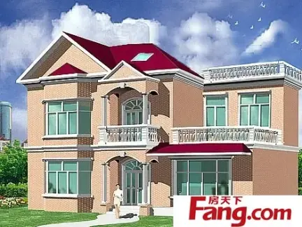 两层简单楼房设计图两层带车库楼房设计图图片12