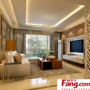 雅致大方的客厅吊顶图片