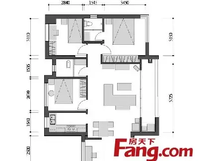 地中海50平米小户型客厅装修效果图