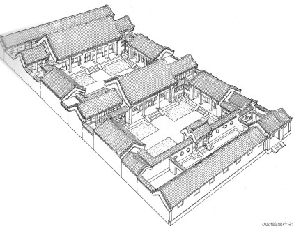 北京现代四合院设计图纸-搜房网装修效果图