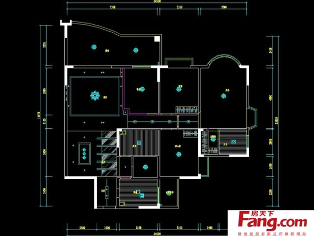 小户型吊顶平面图-室内设计师设计作品-搜房网装修效果图