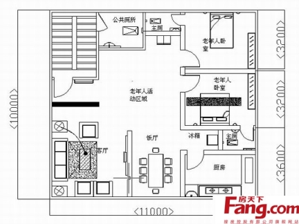 农村一层房屋设计图