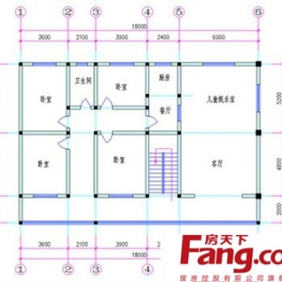 三层楼房平面图